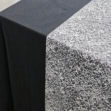 1 Roll Table Runner, Polyester Fabric, Gold Foil Silver Large Mesh Pattern, Suitable For Holiday Celebrations, Special Occasion Commemorations, Dining Gatherings, Environment Decoration, Tabletop Arrangement, Beautifying And Enhancing Atmosphere - View 5