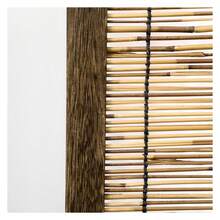 Hand Woven Room Divider, 4 Panel Folding Screen, Reed Partition Wall, 63"X67", Brown - 4pcs - View 6