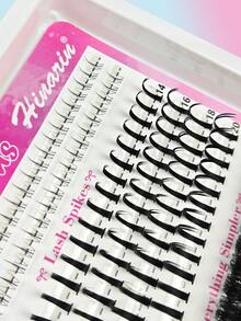 232Pcs 3 Styles Cartoon Eyelash Clusters Pointed Tip + Lower Lashes Natural Makeup Effects Mixed Length Eye Thick False Eyelashes Reusable Individual Segment Lashes Lightweight & Soft Suitable Lash Extension At Home - D - View 5