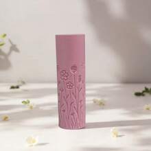 Grass & Breeze Flowing Grass And Wind Pattern Clay Embossing Texture Roller - DIY Pottery Craft Roller Tool, Suitable For Polymer Clay, Ceramic Art, Fondant, Cookie Dough, Soft Clay Embossing - Perfect For Light Summer Projects, Beginners And Professionals - Grassland Breeze Pink - View 4