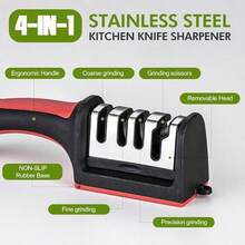 Professional Multi-Function Tungsten Steel Ceramic Sharpening Stone, Suitable For Coarse And Fine Grinding Of Kitchen Knives. Tool Maintenance Tool For Home Kitchen, Perfect Gift Choice - Multicolor - View 5