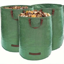 1pc Large Capacity Thickened Garden Leaf Collection Bag, Outdoor Yard Foldable & Trash Bag, Durable Garden Cleanup Storage Bag - A - View 1
