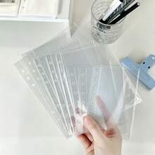 10/20/30/50pcs A5/A6/A7 Transparent Refill Pages, Sticker Book Inner Paper, DIY Sticker Book Planner, Loose Leaf Binder Refill, IDOLME, High Transparency PP Material, Tearable Sticker Book Inner Pages, Suitable For Photo Albums, Scrapbooks, Sticker Books, Planners, Handmade DIY, Refill Packs, Family Budget Books, Time Planning Books, Notebooks And Other School Supplies, Back To School Season, Winter And Summer Vacations - Refill - View 3