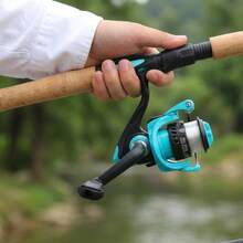 KecchKrezing 1.8m Lure Fishing Rod For Beginners, 4-Section Light Blue Portable Fishing Rod, Carbon Fiber Lightweight Design, Suitable For Outdoor Leisure Fishing - Cadet Blue - View 7