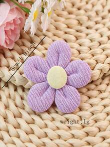 10pcs Assorted Color Floral Hair Clip Set, Fabric Non-Damaging Alligator Hair Clips, Versatile Side Bang Clips For Students' Daily Wear,Claw Clips - Multicolor - View 6