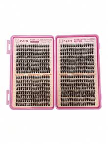 384-560pcs D Curl Soft Synthetic Segmented Lash Clusters DIY Easy To Use Portable Large Capacity For Daily Cat Eye Cosplay Sweet Style, Lash Clusters Individual Lashes False Eyelashes - Multicolor - View 18