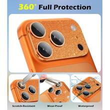 Luxury Shiny Camera Lens Protector Film, Compatible With IPhone 17 Pro Max/17 Pro/17 Air/17, Tempered Glass Camera Screen Anti-Drop Protective Case, Integrated Full Body Coverage With Positioning Tempered Lens Protector, Lens Protector Pad, Easy Installation, Decorative Protective Film, High Definition Image Quality, Anti-Drop, Anti-Scratch, 9H Tempered Glass, Strong Adhesion, Perfect Gift, Ideal Choice For Family And Friends - Multicolor - View 6