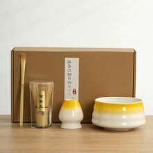 4件組/1件組抹茶碗套組，含茶筅、抹茶刷、抹茶碗、100根茶筅、茶筅架，日式抹茶茶具禮盒 - 升級 - 查看 24