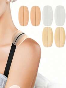 8/2pcs Seamless Silicone Shoulder Pads, Non-Slip Bra Padding, Soft Seamless Shoulder Strap Pads, Non-Slip Silicone Straps, Seamless Pressure Relief Straps, Non-Slip Bra Strap Clips - Body Care Accessories Suitable For Travel, Sports, Outdoor, Summer Comfort, Beach Outings And More - Multicolor - View 5