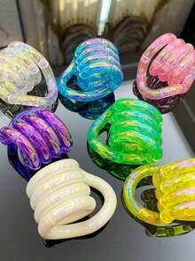 96pcs Pop Tubes Fidget Toy, Sensory Stretch Tube Design Novelty Gadget, Lightweight Portable Construction For Daily Leisure, Comfortable Tactile Experience, High Elastic Durable Material, Ideal Gift For Festival Birthday Holiday - 彩色 - 查看 5