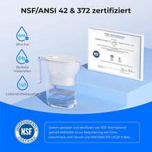 Waterdrop Water Filter Pitcher Refrigerator Water Filter Jug With 3-Month Filter, 2.5 L, Reduces Fluoride, Chlorine, And More, NSF Certified, Blue (Replacement Filter: WD-PF-01A Plus) - White - View 5