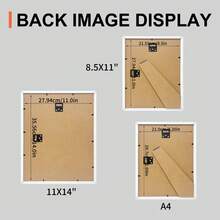 1pc European Minimalist Style White/Black Picture Frame, Tabletop/Wall Mount, Horizontal/Vertical, Optional 8.5x11/A4/11x14(8x10) Inches, Suitable For Bedroom/Living Room/Study Wall Decoration, Family Portrait/Parent-Child Growth Record, Personal Portrait/Landscape/Architecture Photo Collection And Display - 1PC - View 5