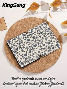 Kingsung 刺繡線條花卉印花平板保護殼，相容於 IPad Air 8(M4)2026(11吋)、Air 8(M4)2026(13吋)、9.7/10.2/10.5/10.9/12.9/Pro 11、第10代，相容於 Galaxy Tab S6 Lite 10.4吋，相容於 Kindle Paperwhite 第12代 2024、Kindle (第11代) 2022年上市，柔軟防摔保護，智慧支架/自動喚醒/睡眠 - 彩色 - 查看 9