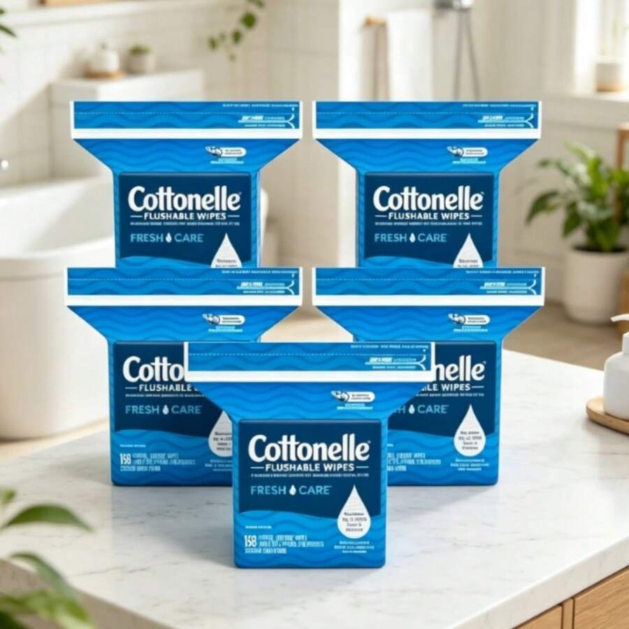 Resealable Bag Flushable Wet Wipes, Fresh Care For Daily Cleansing - 1 - View 1