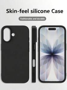 Liquid Silicone Phone Case Compatible With Samsung Galaxy S25 Ultra And 13/16 Pro Max/11, Supports A06/A16/A26/A36/A56/A15/A35/A55 And Other Models. - Black - View 1