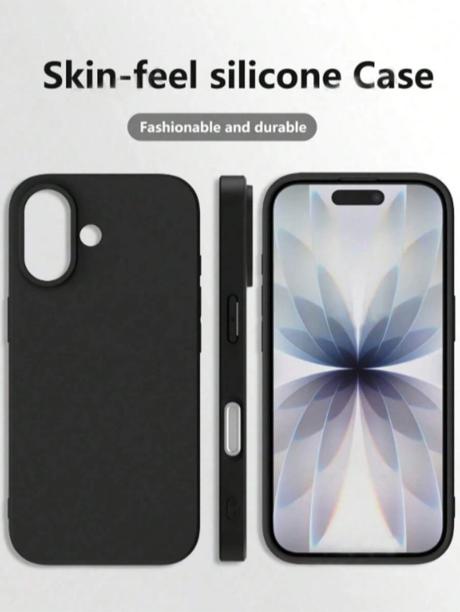 Liquid Silicone Phone Case Compatible With Samsung Galaxy S25 Ultra And 13/16 Pro Max/11, Supports A06/A16/A26/A36/A56/A15/A35/A55 And Other Models. - Black - View 1