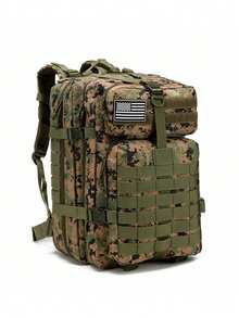 Mochila de 50L 1000D de nailon impermeable para senderismo, pesca y caza, mochila militar para exteriores - Multicolor - Ver 16