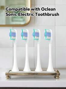 2/4/8入 適用於 Oclean 電動牙刷替換刷頭，專業電動牙刷刷頭補充裝，相容於 O-Clean 電動牙刷 - 查看 2