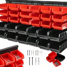 A Complete Set Of Tool Organizer, Screwdriver, Wrench Storage Box, Garage Tool Rack, For Screws, Nuts, Nails, Beads And Small Hardware, To Install Garage Organizer And Storage, Father'S Day Gift, Suitable For Home, Garage And Studio - 27pcs - View 6