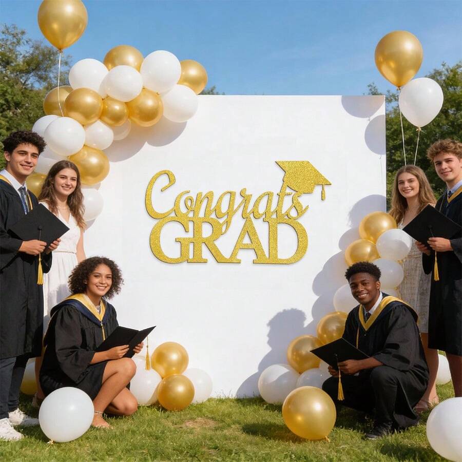 2026 Graduation Banner Felt Letter Sign, Graduation Party Photo Booth Props, University Graduation Room Decor Party Supplies