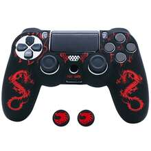 Dual Dragons Controller Skin Cover For Playstation 4 Controller, RALAN 1 Controller Protector Case+2 Customised Thumb Grips Caps - View 13