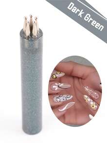 Set 4 Pena Titik Kuku Lima Kelopak - Alat Seni Kuku Bunga Sekali Sapu, Tidak Perlu Penempatan, Untuk Manikur DIY - MultiWarna - View 9