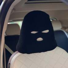 Creative Black & White Headrest Protective Cover, Decorative & Protective, Novel Appearance Instantly Brightens Interior, Skin-Friendly Soft Material Fits Headrest Without Shifting, Tool-Free Non-Damaging Installation, Universal For Most Household Vehicles, High Value-For-Money Interior Modification Accessory - Kidnapper's Chair Cover - View 14