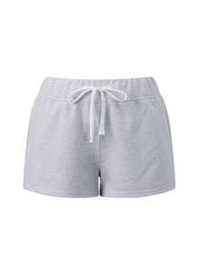 Women Low Rise Sweat Shorts Casual Y2k Drawstring Low Waisted Lounge Shorts Summer Yoga Gym Running Shorts Sweatshorts Beach Vacation Micro Shorts - 灰色 - 查看 6