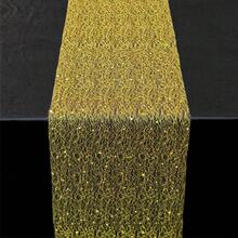 1 Roll Gold Star Polyester Fiber Table Runner, Durable And Wear-Resistant, Solid Color Exquisite, Suitable For Dining Room, Hotel, Wedding, Kitchen, Living Room And Other Dining Environments, Tabletop Decoration, Tabletop Display Design - View 8