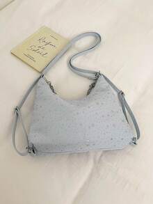 Large Capacity Korean Style Backpack New Crossbody Bag Fashion Versatile Commuter Shoulder Tote Bag - Blue - View 10