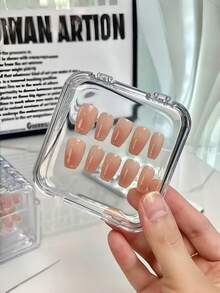 5pcs/10pcs/16pcs/15pcs Large Capacity Creative Transparent Acrylic Nail Art Storage Box - Dust-Proof Desktop Display Box, Suitable For Nail Storage, Nail Stickers, Jewelry (Necklaces, Bracelets, Rings), False Eyelashes And Other Cosmetics, Nail Art Storage Box, Jewelry Storage Box, Bracelet & Earring Display Box, All Season - View 1