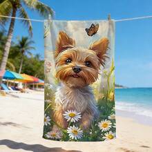 1pc Realistic 3D Dolphin Print Microfiber Beach Towel, Quick Dry Sand Resistant Super Absorbent Swimming Towel, Large Rectangle Beach Blanket For Summer Vacation Pool Travel Camping Bath Use - Multicolor - View 11