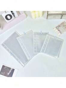 10pcs/Bag A8 Transparent Loose Leaf Pages, Double-Sided Photo Album Inner Pages, Loose Leaf Binder Inserts, Sticker Book Inner Pages, Loose Leaf Binder Pockets, Suitable For Idol Photo Cards, Postcards, Photos, Access Cards Storage, Office Stationery - A - View 6