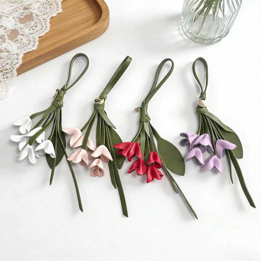 JRESSIAL Picking Golden Osmanthus Pendant, Chinese Style Bag Charm, Designer Fashion Accessory, Style New Chinese Style Hanging Ornament, Artificial Flower Bag Pendant - Multicolor - View 1