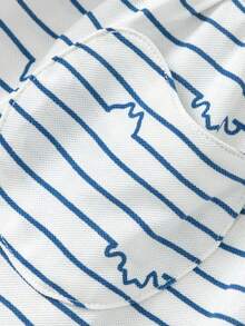 Balabala Girls Navy Collar Princess Dress Summer 2026 Preppy School Party Dress - White and Blue - View 5