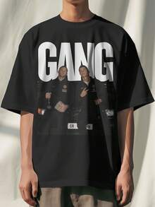 Camiseta Oversize de Cristiano y Rooney, Camiseta de Fútbol del, Camiseta de Leyendas del Fútbol - Negro - Ver 1
