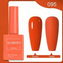 GUIBOFU 3件組珊瑚橘紅色凝膠指甲油套裝,15ml UV LED 浸泡式彩色凝膠指甲油組,配色瓶裝,日落暖色調系列,適用於節日美甲藝術 - 彩色 - 查看 5