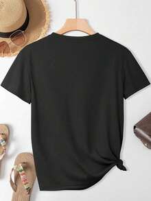 100% Cotton Puerto Rico Culture Roots Amapola Boricua Flag T-Shirt Women's Men's Oversized Comfort Soft Crew Neck Tee Tops - 黑色2 - 查看 2