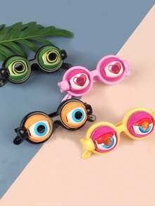 1pc Adjustable Elastic Band Cute Glowing Glasses, ABS Material Fun Glasses, Suitable For Adults And Teens, Perfect Choice For Halloween, Birthday, Holiday Costume Party And Other Occasions - Multicolor - View 6
