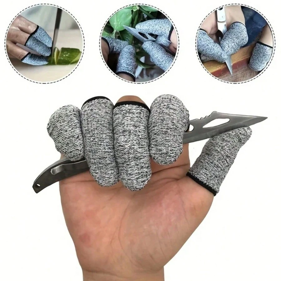 5/10/50pcs Protetores de Dedo Reutilizáveis Antiderrapantes e Resistentes a Cortes, Adequados para Polegar e Pontas dos Dedos, Prolongam a Vida Útil das Luvas, Protetores de Dedo para Trabalho ao Ar Livre. Ferramentas de Jardinagem, Suprimentos para Exterior e Jardim. Convenientes e Práticos, Robustos e Duráveis. Bonitos e Práticos. - Multicolorido - Ver 1