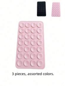 1/2/3 Peças Suporte de Celular de Silicone, Suporte de Ventosa de Silicone Dupla Face 28 Peças, Suporte de Celular Manual, Adequado para Selfie e Filmagem - ventosa - Visão 15