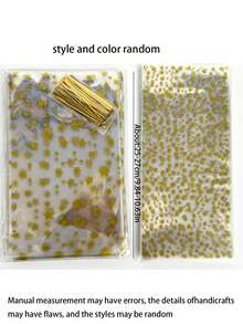 200pcs/40pcs/10pcs - Translucent Plastic Bags/Cellophane Bags, Suitable For Packaging Baked Goods, Party Supplies, Polka Dot Pattern Packaging Bags With Stickers, Cellophane Bags, Cellophane Gift Bags, Wide Mouth Transparent Cellophane Bags And Small Baskets, Self-Sealing Cellophane Bags, Transparent Pretzel Stick Bags, Reusable Sealable Self-Adhesive Cellophane Bags - Multicolor - View 5