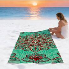1 buah Handuk Pantai Mikrofiber Motif Lumba-lumba 3D Realistis, Cepat Kering, Tahan Pasir, Sangat Menyerap, Handuk Renang, Selimut Pantai Persegi Panjang Besar untuk Liburan Musim Panas, Kolam Renang, Perjalanan, Berkemah, dan Mandi - MultiWarna - View 4