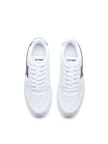 XTEP Men's New White/Navy Blue Running Shoes, A Great Gift For Boyfriend - New White/Dark Blue - View 5