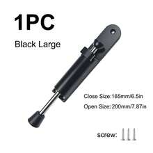 1pc Black Heavy Duty Invisible Door Stopper - Foot Pedal Spring Mechanism | Zinc Alloy Construction | Easy To Position And Install | Suitable For Living Room, Bedroom, Office, Apartment And Hotel | Wall Protection | Stylish Design | Durable - Large Black - View 14