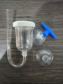 1個奈米霧化氧氣擴散器與靜音氣泡石充氧泵，無需電源/電池，奈米氣泡保持水質清澈，安裝簡單，設計緊湊，結構耐用，透明壓克力/塑料材質，適用於水族箱和魚缸，奈米氣泡圖案，水族充氧泵，魚缸充氧系統，高效淨化器，適用於淡水和鹹水魚缸 - 透明 - 查看 12