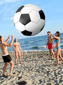 Summer Outdoor Giant Inflatable Soccer Ball, Thickened Durable PVC Beach Float Ball, Leak-Proof And Pressure-Resistant, Suitable For Adults Beach, Swimming Pool And Backyard Group Gatherings Leisure Games - Multicolor - View 11
