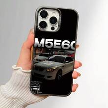 24h Shipping From DE/FR/ES |   Sports Car Themed Luxury IMD Silvery-Plated Phone Case |   Drop-Proof & Wear-Resistant, Stylish, Unisex, High-End Business Quality |   The Best Gift |   Compatible With Apple  11/12/13/14/15/16/17 Pro Max/Plus/SE/Air |   For Samsung Galaxy S21/S22/S23/S24/S25 Ultra &  13/14/15 Pro/Ultra - 1 Piece Of Picture Color - View 3