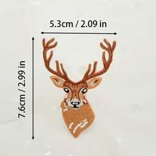 R DIY Decoration, Suitable For Decorating Jeans, Jackets, Backpacks, And Trucker Hats. High-Quality Animal Designs, Stylish Holiday Party Accessories. - White - View 2