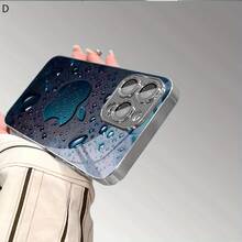 [Delivery Within 24 Hours From Germany]Electroplated Silver Frame Tempered Glass Shockproof Phone Case, Cool Dark Gradient Water Drop Realistic Window Raindrop HD Print, Anti-Scratch Drop Resistant Protective Cover Fits IPhone11-17Plus Pro Max 17Air 16e  S21-S26 Ultra Edge,Fe,PlusSeries, Minimal Fresh Daily Accessory, Elegant Gift For Water  Pattern Lovers - 1 - View 5